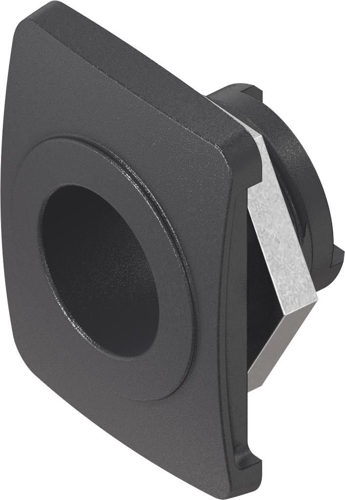 Gehäuse links mit Mutter