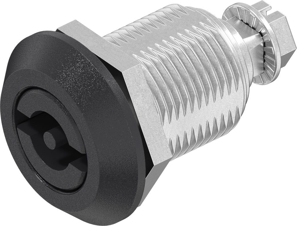 Compression latch double bit 3, Zinc die black powder-coated