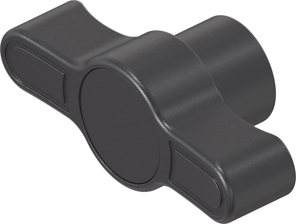 Wing knob for insert triangular 10, Polyamide GF black