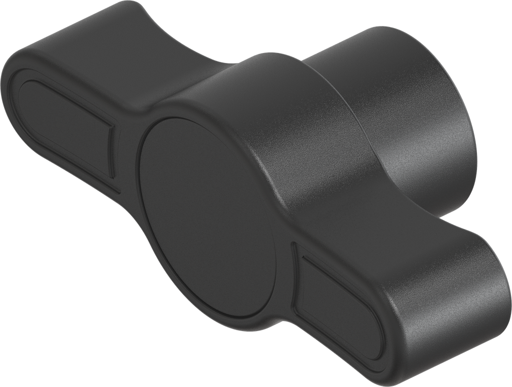 Wing knob for insert square 8, Polyamide GF black