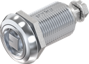 Compression latch railway version with optical opening indicator, Zinc die chrome-plated