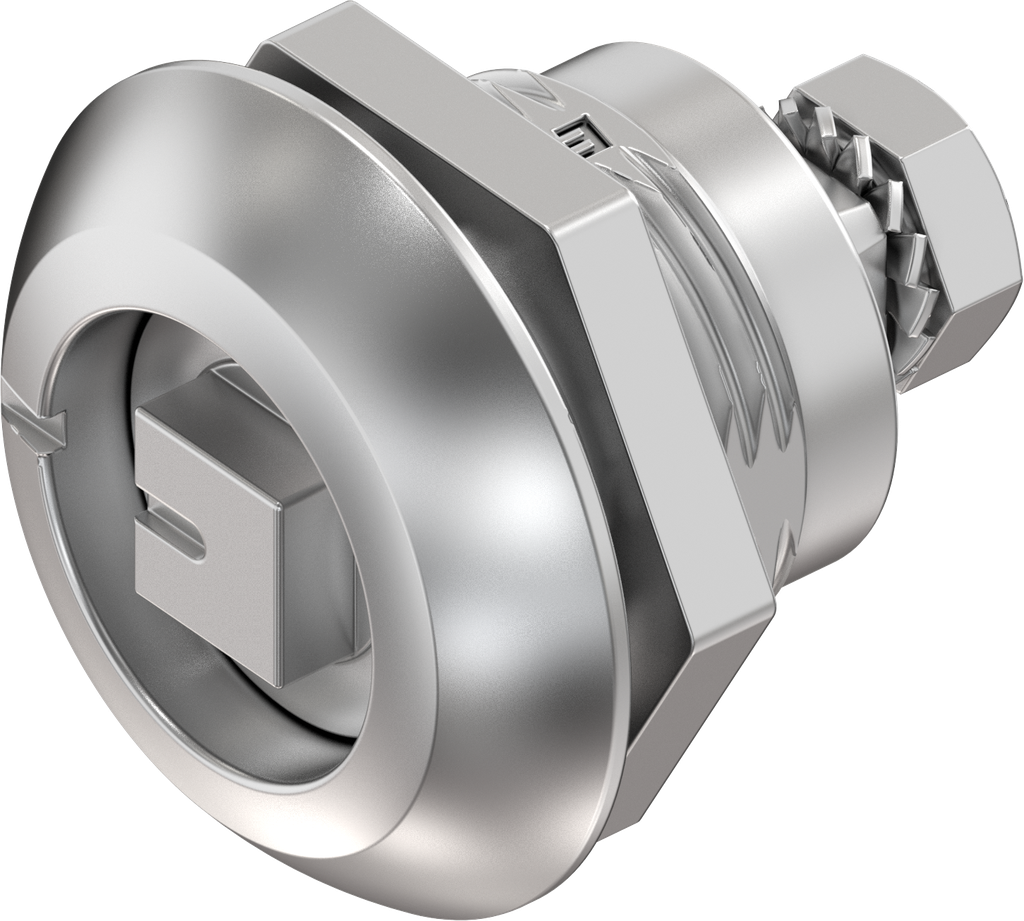 Compression latch, square 8, Stainless steel AISI 316