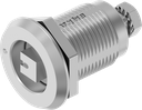 Compression latch square 8 with marking, right version, Stainless steel AISI 316