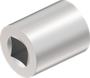 Coupling piece, Aluminium