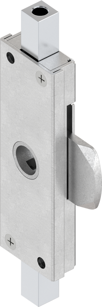 Rod control, left version, for square rods and round rods stroke 13, Steel zinc-plated