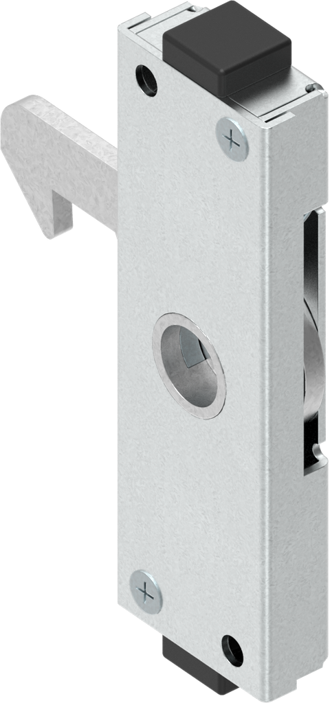 Hook latch, right version, Steel zinc-plated