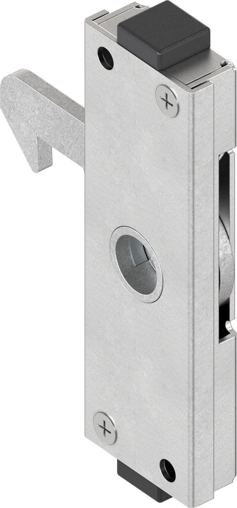 Hook latch, right version, Steel zinc-plated