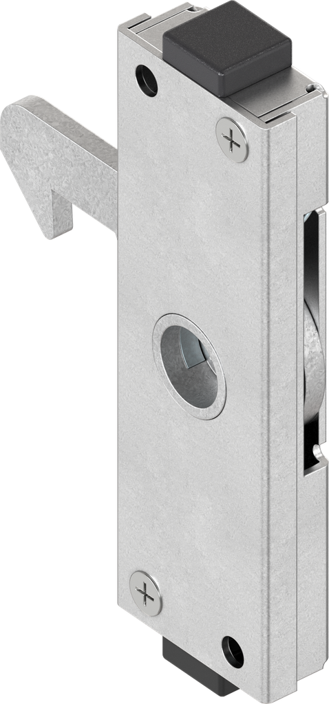 Hook latch, right version, Steel zinc-plated