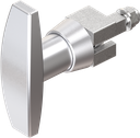 T-handle, non-keyed, Zinc die chrome-plated