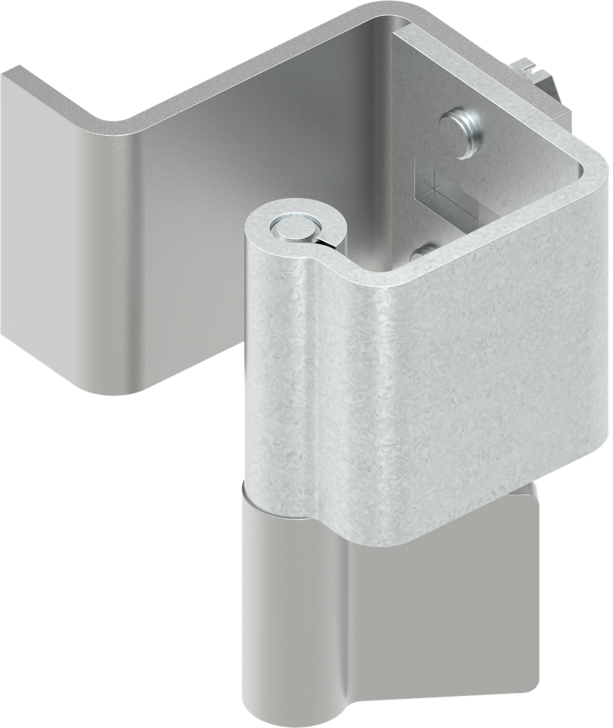 90° Concealed hinge, Steel zinc-plated and raw