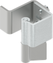 90° Concealed hinge, Steel zinc-plated and raw