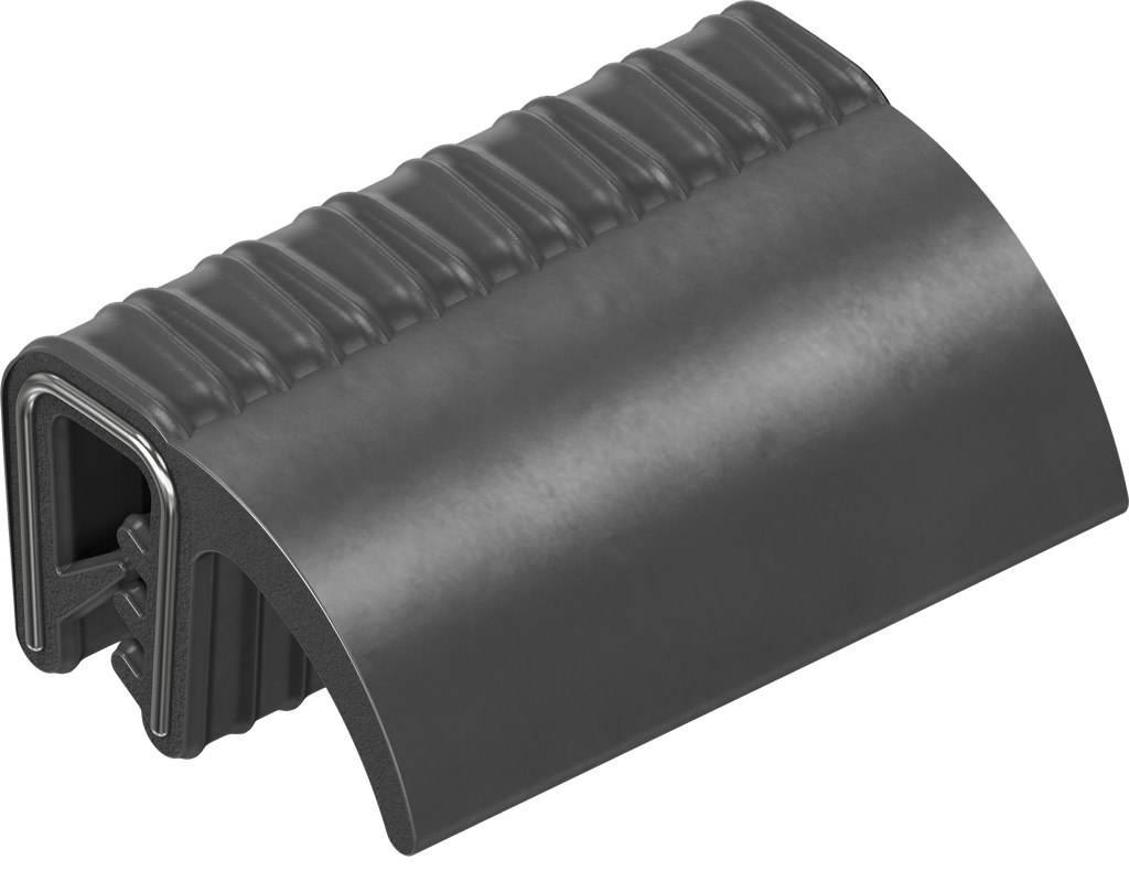 Sealing profile, self-clamping, Foam rubber EPDM; clamping profile EPDM 65 ± 5 Shore A black