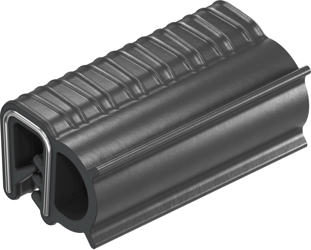 Sealing profile, self-clamping, Foam rubber NBR; clamping profile NBR 60 ± 5 Shore A black