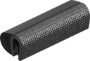 Sealing profile, self-clamping, Foam rubber EPDM; clamping profile PVC 70 ± 5 Shore A black