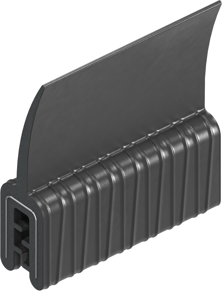 Sealing profile, self-clamping, EPDM 60 ± 5 Shore A black