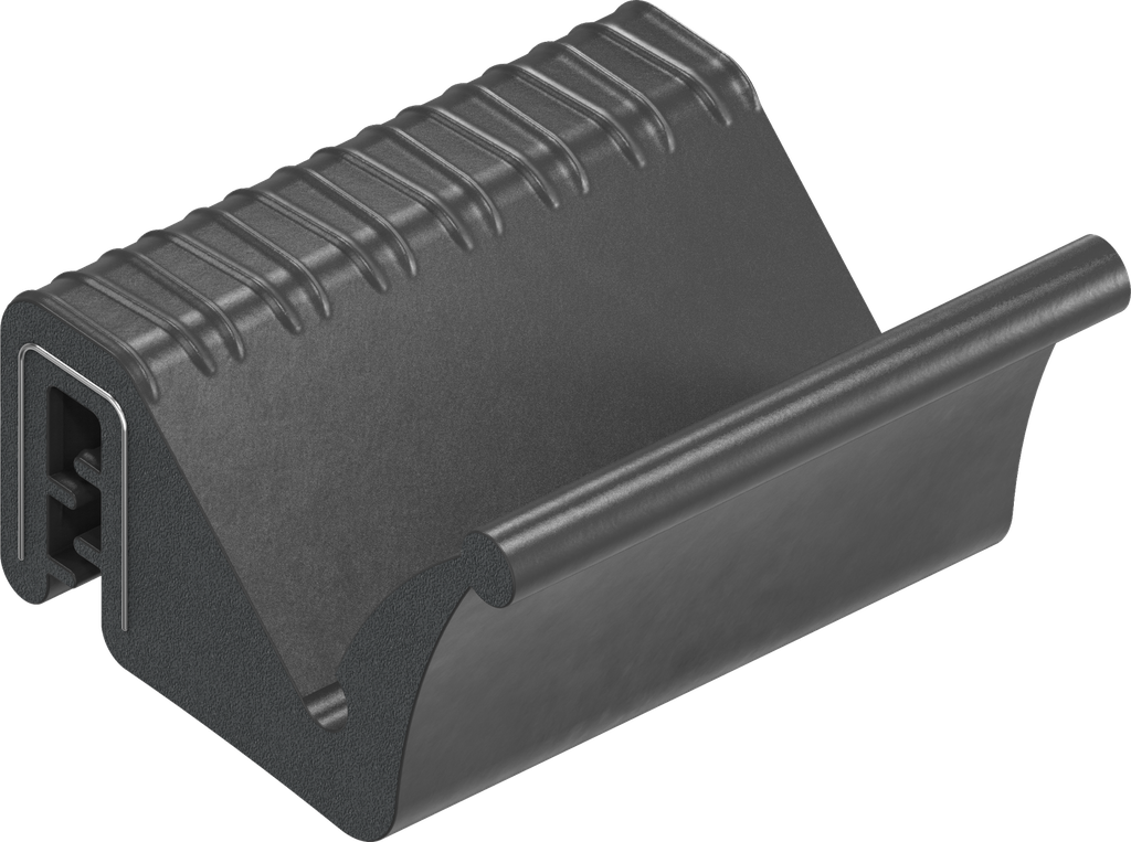 Sealing profile, self-clamping, EPDM 70 ± 5 Shore A black