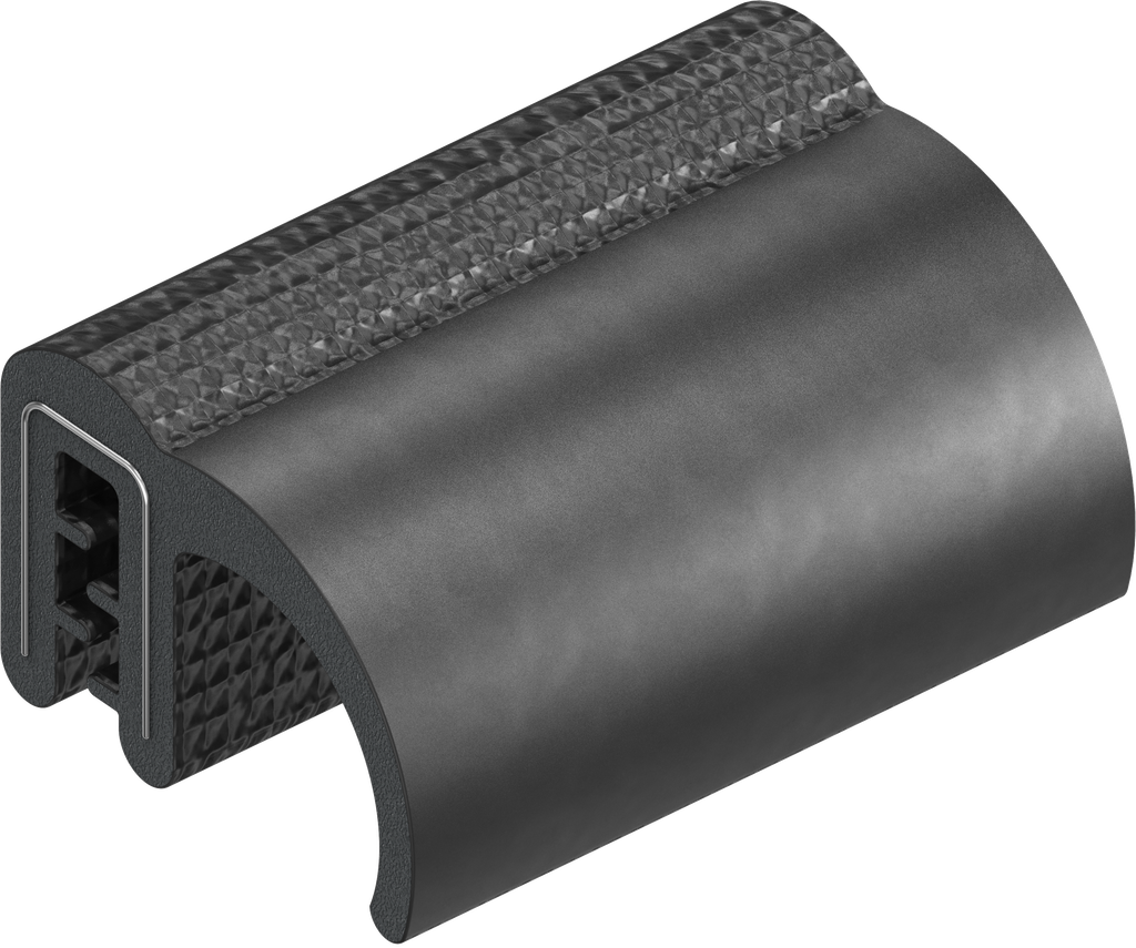 Sealing profile, self-clamping, Foam rubber EPDM; clamping profile EPDM 60 ± 5 Shore A black