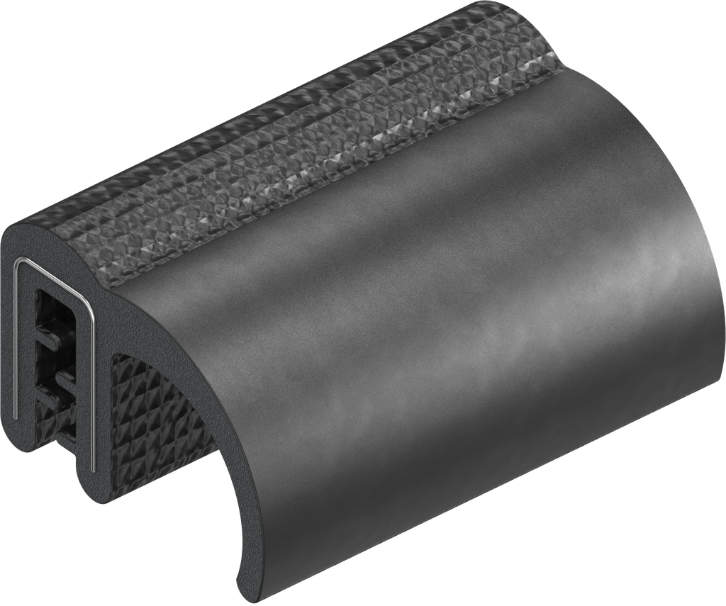 Sealing profile, self-clamping, Foam rubber EPDM; clamping profile EPDM 60 ± 5 Shore A black