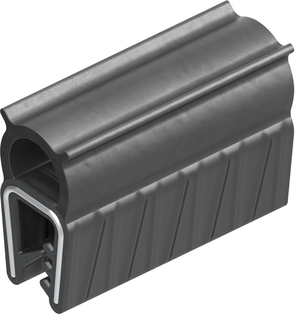 Sealing profile, self-clamping, Foam rubber NBR; clamping profile NBR 60 ± 5 Shore A black