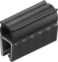 Sealing profile made of fire protection material, self-clamping, Foam rubber EPDM; clamping profile EPDM 60 ± 5 Shore A black