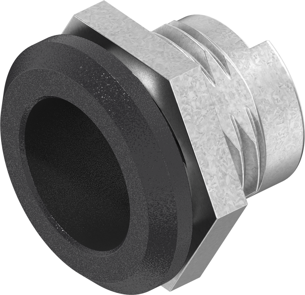 Carcasa, zamak recubierto de polvo negro