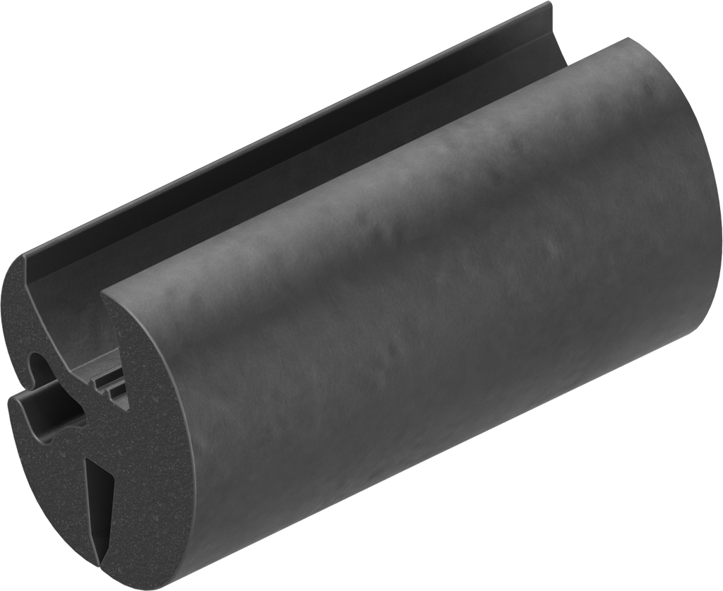 Clamping profile, EPDM 75 ± 5 Shore A black