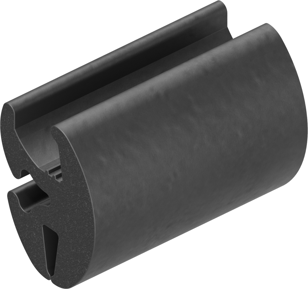 Clamping profile, EPDM 75 ± 5 Shore A black