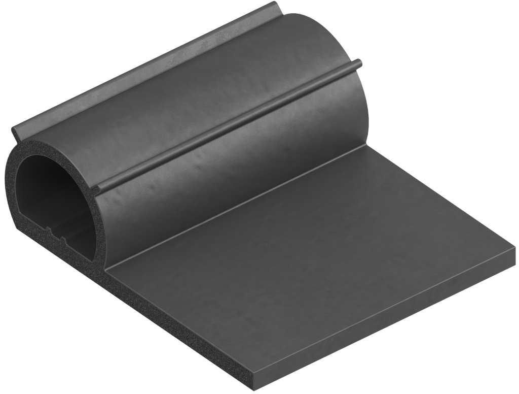 Sealing profile, EPDM 55 Shore A black