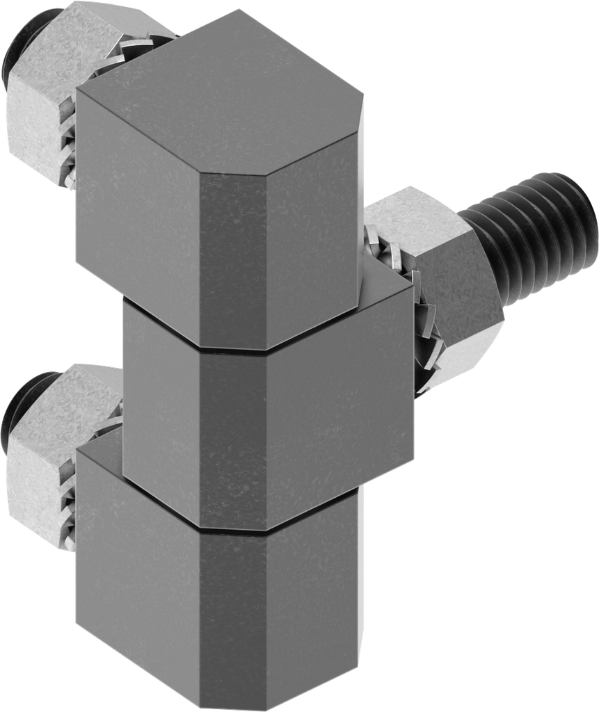 180° Hinge, Steel zinc-plated black