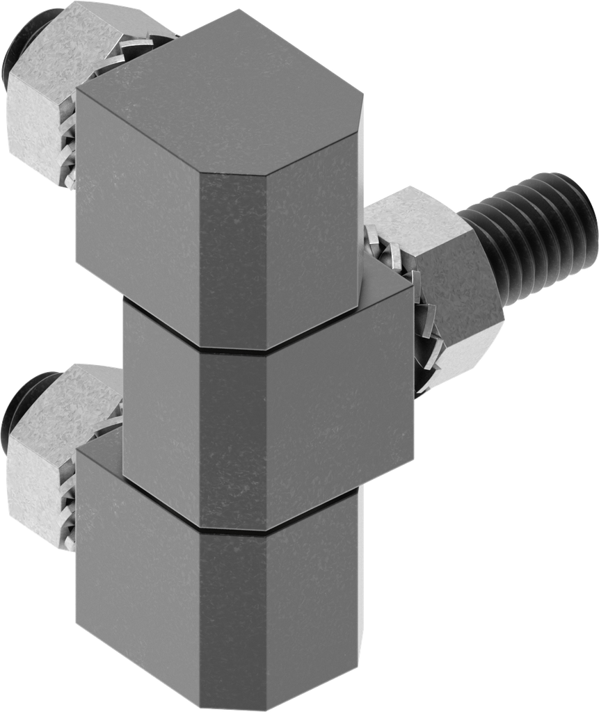 180° Hinge, Steel zinc-plated black