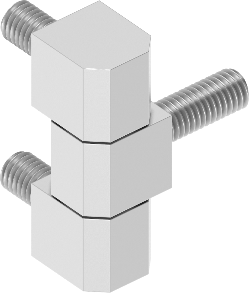180° Hinge, Stainless steel AISI 304
