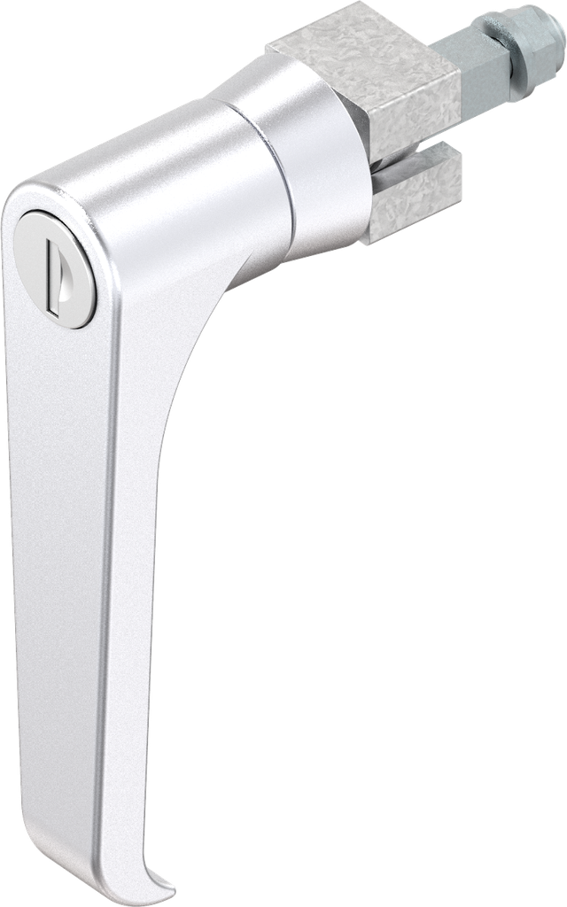 L-handle keyed EK 333, Zinc die chrome-plated