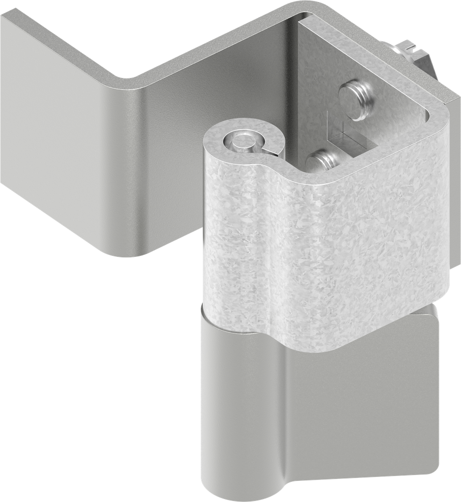 90° Concealed hinge, Steel zinc-plated and raw