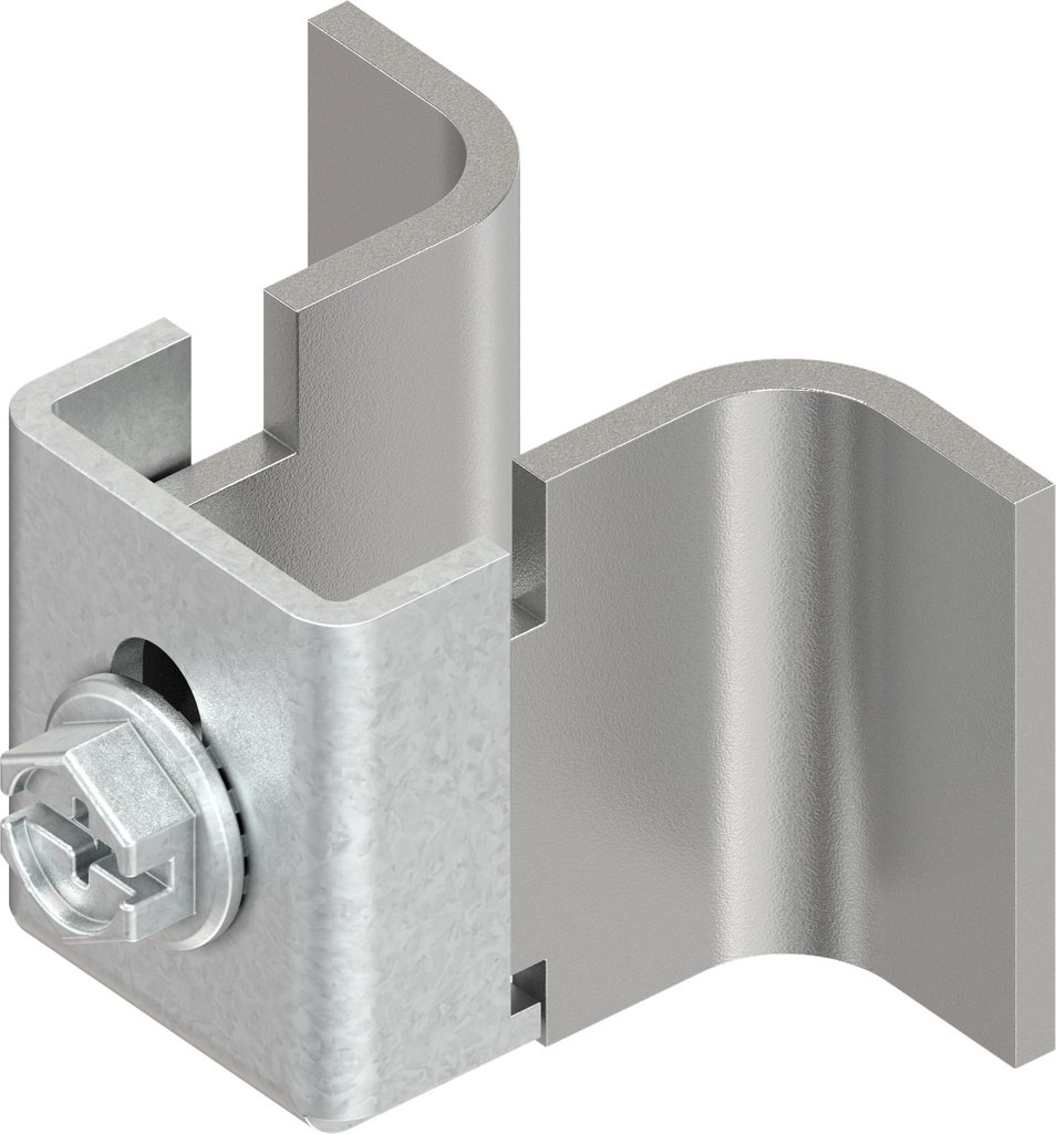 Panel mounting device, weld-on, Steel zinc-plated and raw