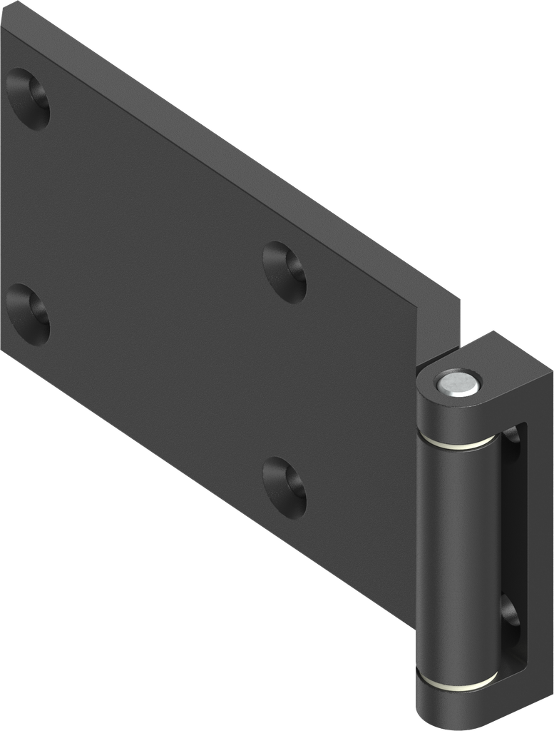 180° Hinge, Zinc die black powder-coated