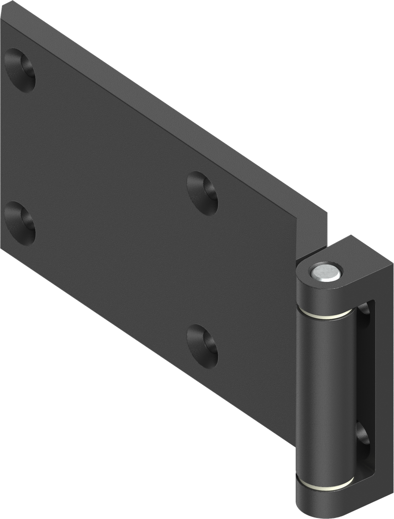 180° Hinge, Zinc die black powder-coated