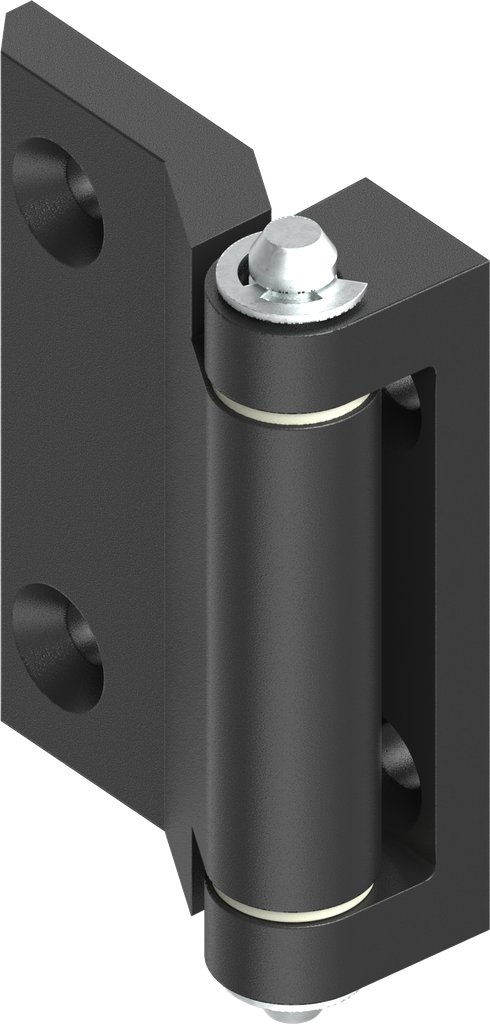 180° Hinge, Zinc die black powder-coated