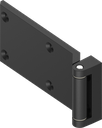 180° Hinge, Zinc die black powder-coated