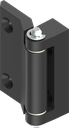 180° Hinge, Zinc die black powder-coated