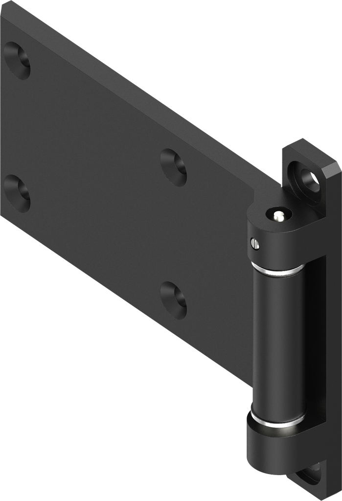 180° 2D Hinge, Zinc die black powder-coated