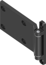 180° 2D-Scharnier, GD-Zn schwarz gepulvert