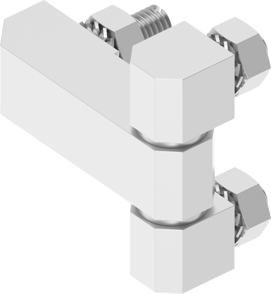 180° Hinge, Stainless steel AISI 303