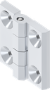 180° Hinge, Zinc die chrome-plated