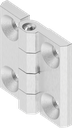 180° Hinge, Stainless steel AISI 316 polished