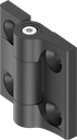 180° Torque hinge with adjustment function up to 4 Nm, Zinc die black powder-coated