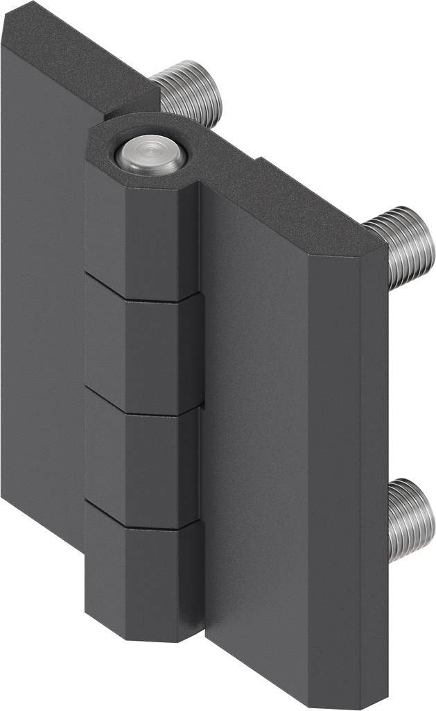 180° Scharnier, GD-Zn schwarz gepulvert