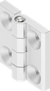 180° Hinge, Stainless steel AISI 316 polished P.2757sklop