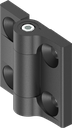 180° Torque hinge with adjustment function up to 6.5 Nm, Zinc die black powder-coated