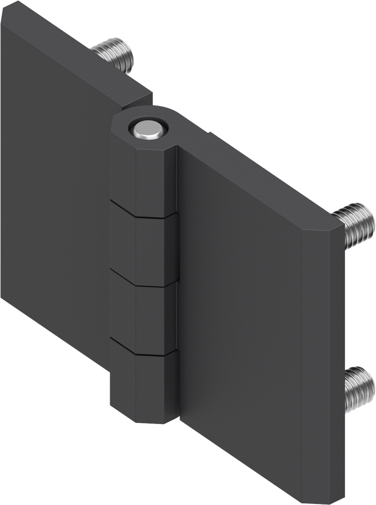 270° Hinge, Zinc die black powder-coated