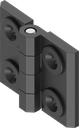 180° 2D-Scharnier, GD-Zn schwarz gepulvert